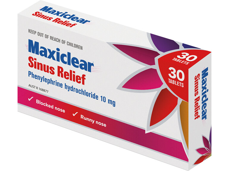 Maxiclear Sinus Relief Tablets 30's