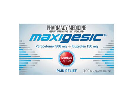 Maxigesic® Double Action Pain Relief 100 Tablets