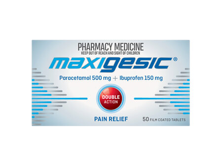 Maxigesic® Double Action Pain Relief 50 Tablets