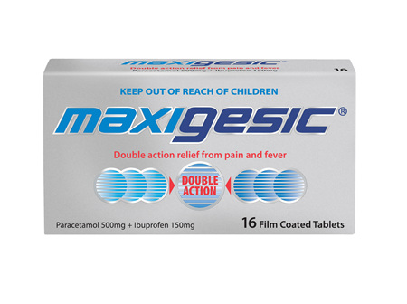 Maxigesic Double Action Pain Relief Tablets 16s