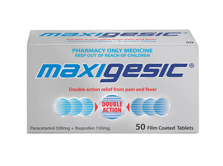 Maxigesic®  Double Action Pain Relief Tablets 50s