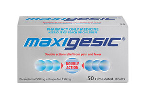 Maxigesic®  Double Action Pain Relief Tablets 50s