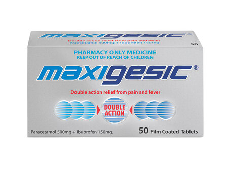 Maxigesic®  Double Action Pain Relief Tablets 50s