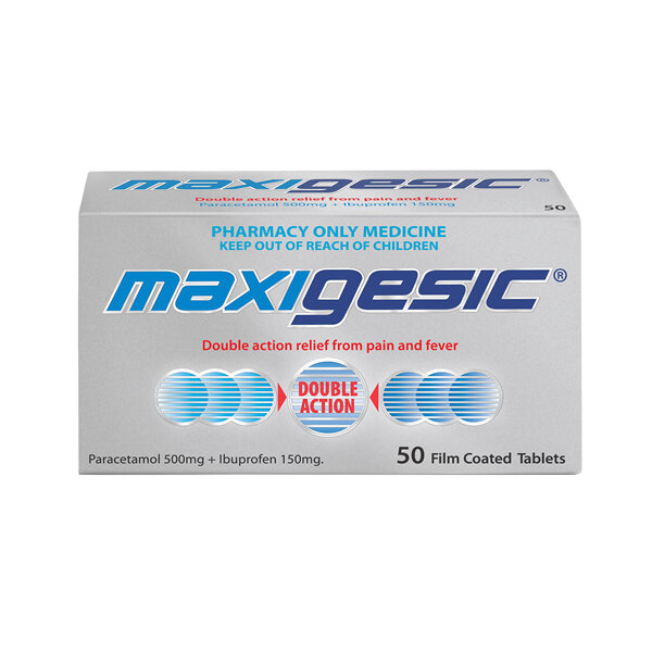 Maxigesic®  Double Action Pain Relief Tablets 50s