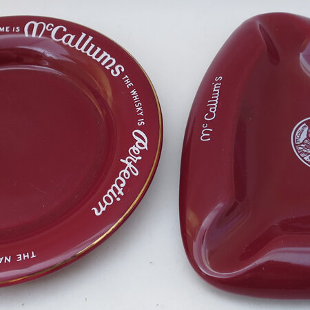 McCallums Whisky ashtrays