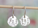 meadow wildflowers sterling silver handmade earrings lilygriffin nz jewellery