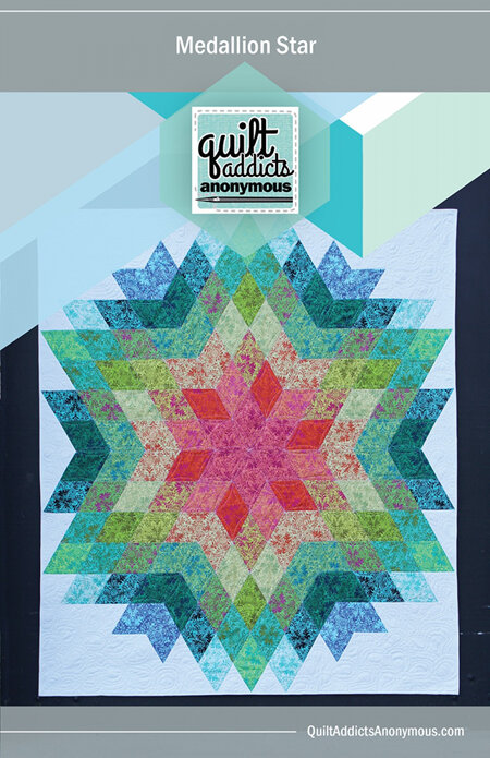 Medallion Star Quilt Pattern from Quilt Addicts Annonymous