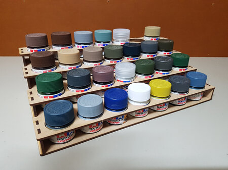 MEDIUM Desktop paint organiser, 4 Tier, holds up to 28 paints