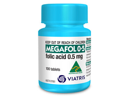 Megafol 0.5mg 100 Tablets
