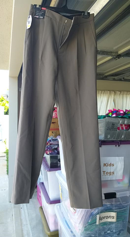 Mens Dress Pants - Taupe - Size 77r
