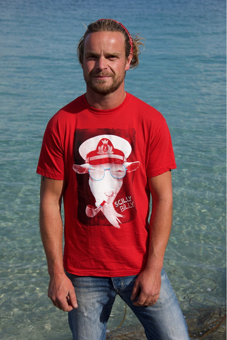Men's Scilly Billy Tee - Red