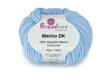 Merino Wool DK 100% 50gr (105m) Baby Blue 017