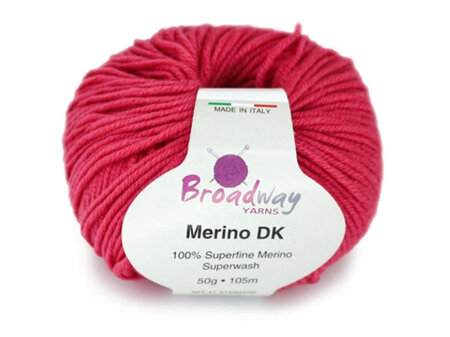 Merino Wool DK 100% 50gr (105m) Candy Pink