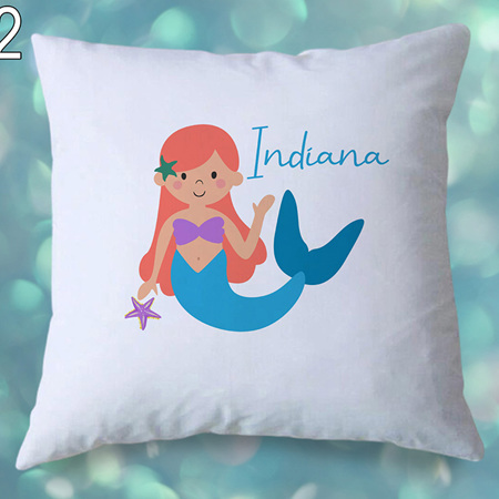 Mermaid 2  Personalised Cushion Cover