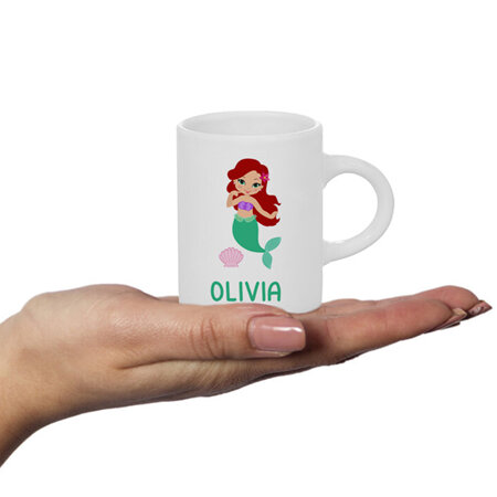 Mermaid Personalised Fluffy Mug