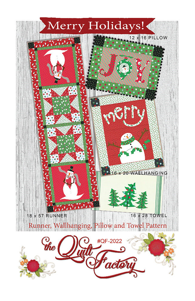 Merry Holidays Pattern by Deb Grogan of The Quilt Factory