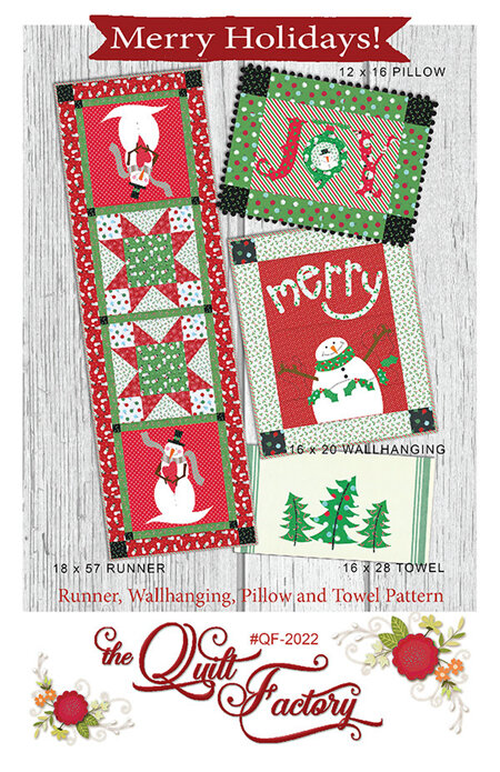 Merry Holidays Pattern by Deb Grogan of The Quilt Factory