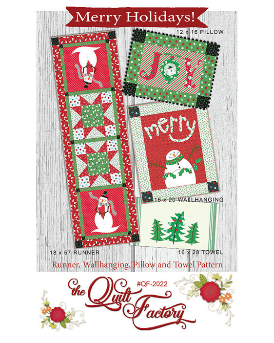 Merry Holidays Pattern by Deb Grogan of The Quilt Factory