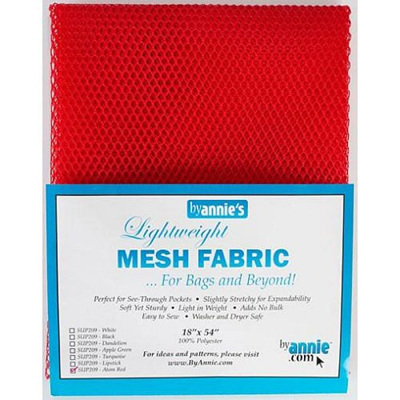 Mesh Fabric - Atom Red
