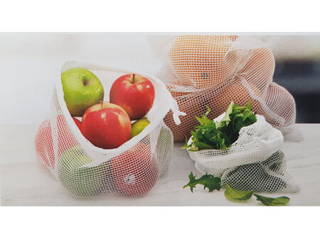 Mesh Produce Bags - Set of 3