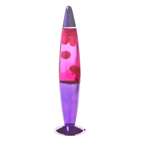 Metallic Peace Purple/Pink Motion Lava Lamp