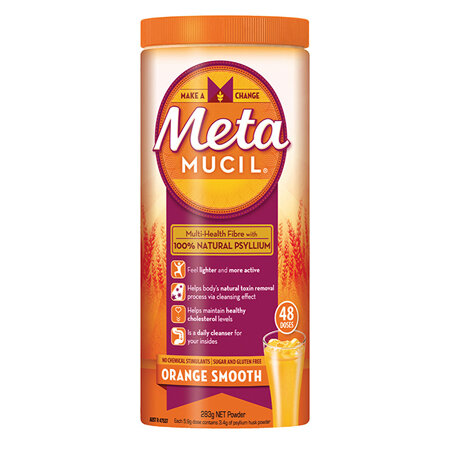 Metamucil Fibre Supplement Smooth Orange 42 Doses