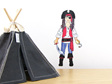 Michael's Pirate Costume dress up doll wall decal