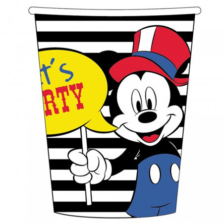 Mickey carnival theme cups x 8.