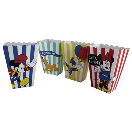 Mickey carnival theme popcorn boxes x8