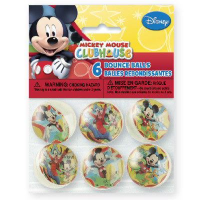 Mickey Mouse Clubhouse - Pack of 6 Bouncy balls
