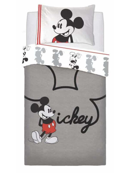 Mickey Mouse Jersey Reversible Single Duvet Cover Set