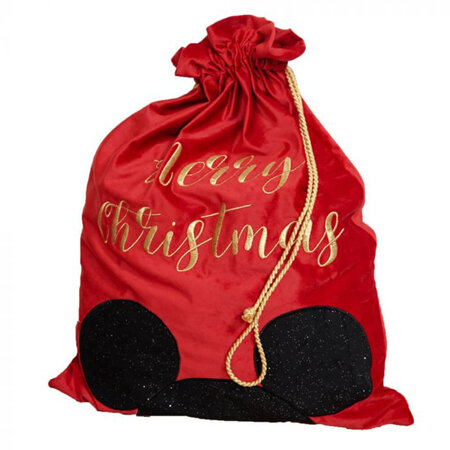 Mickey Mouse velvet Christmas sack