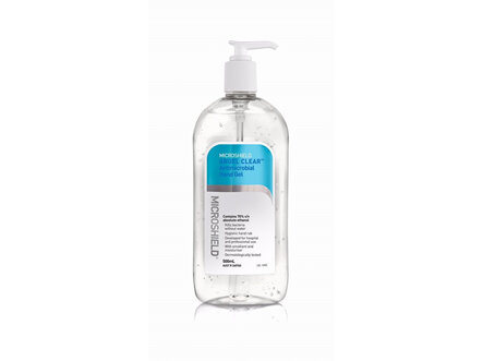Microshield Angel Clear Antimicrobial Hand Gel 500ml pump 70% ethanol