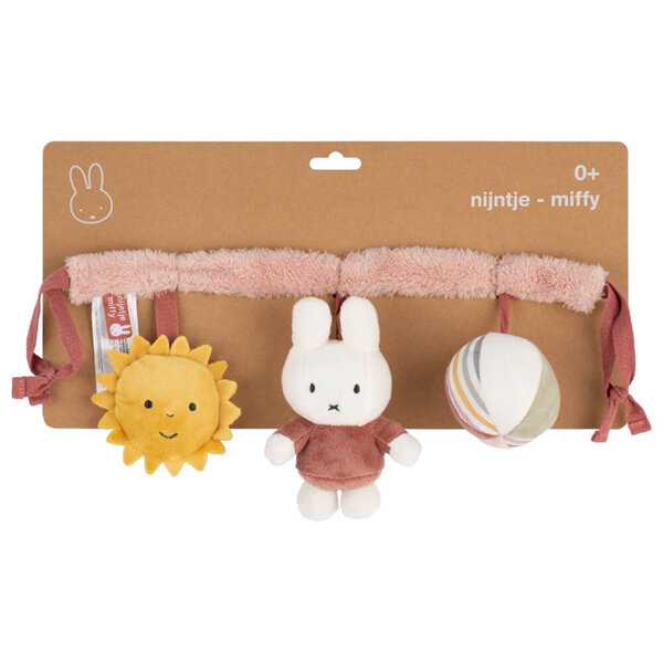 Miffy Fluffy Car Seat Toy Pink