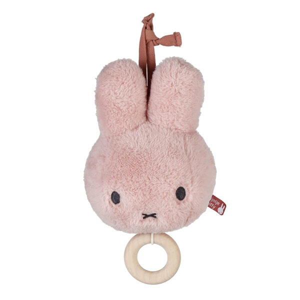 Miffy Fluffy Pink Musical Pull String
