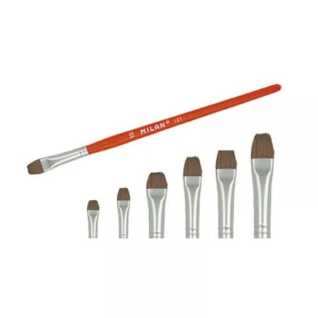 Milan School Brush - 121 Series Flat