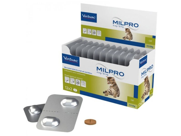 Milpro Tablet Cat Small & Kitten 24 Pack