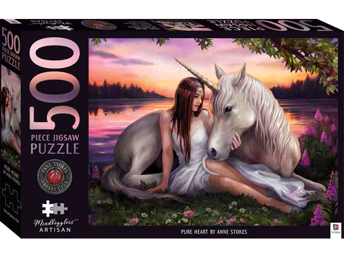 Mindbogglers Artisan 500 Piece Puzzle Pure Heart by Anne Stokes