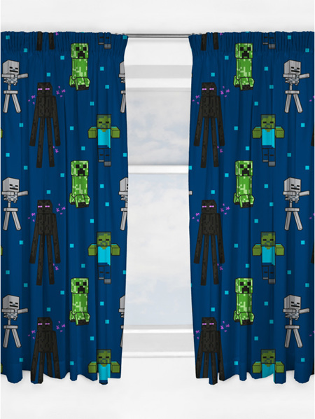 Minecraft Creeps Curtains 66 x 72 inch