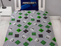 Minecraft Enderman Reversible Single Duvet Cover Set - Large European Pillowcase - 100% Cotton