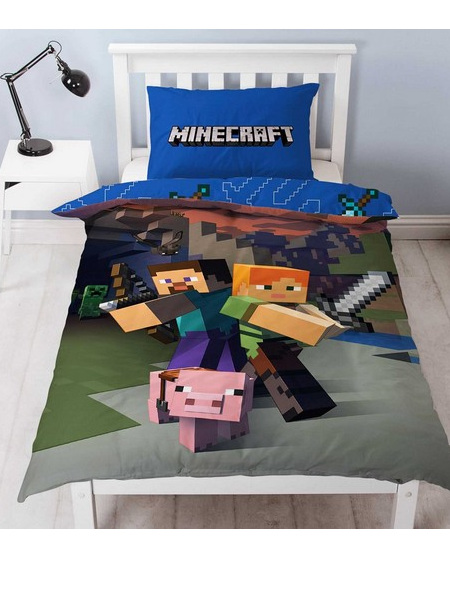 Minecraft Reversible Single Duvet Cover Set