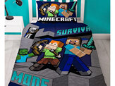 Minecraft Survive Reversible Single Duvet Cover Set