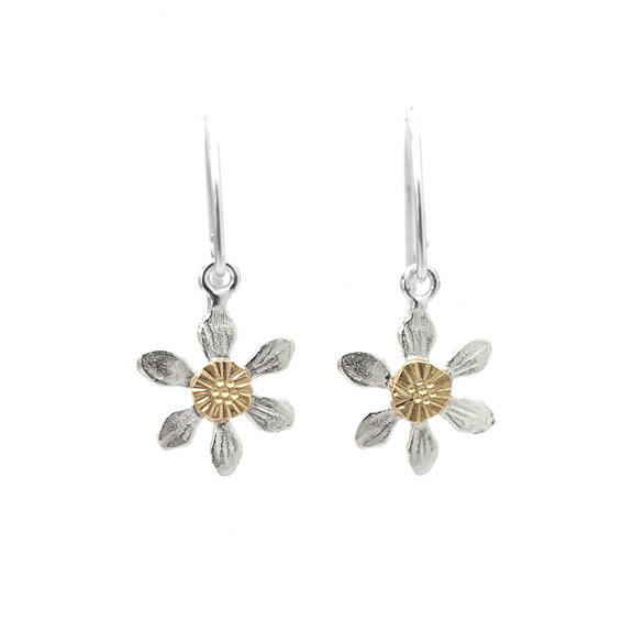 Mini Clematis Flower Earrings