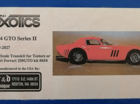 Mini Exotics 1/24 1964 Ferrari GTO Series II Transkit (RDU2827)