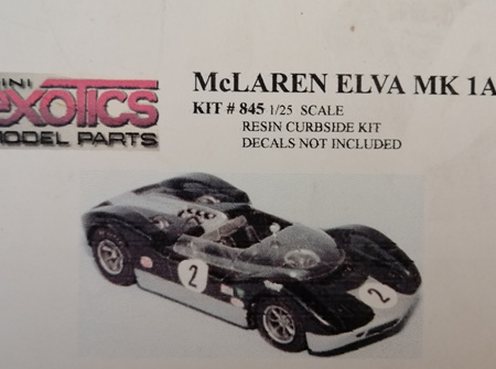 Mini Exotics 1/25 McLaren Elva Mk1A (ME845)