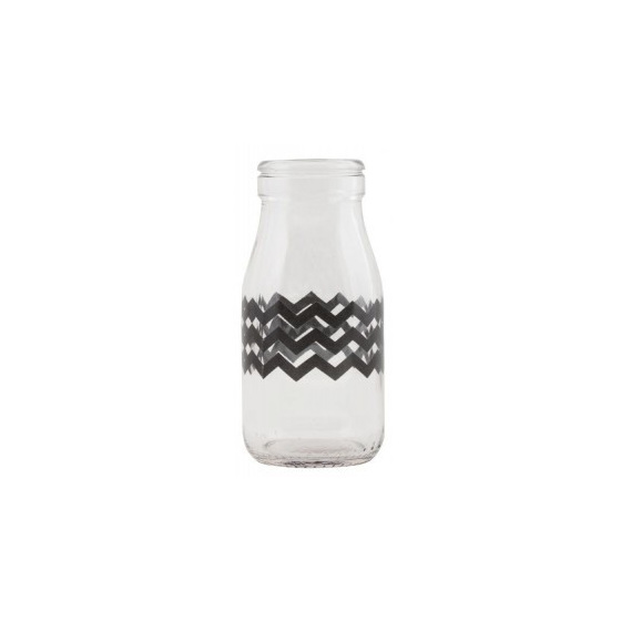 mini milk bottles with chevron design perfect for your next party. very retro