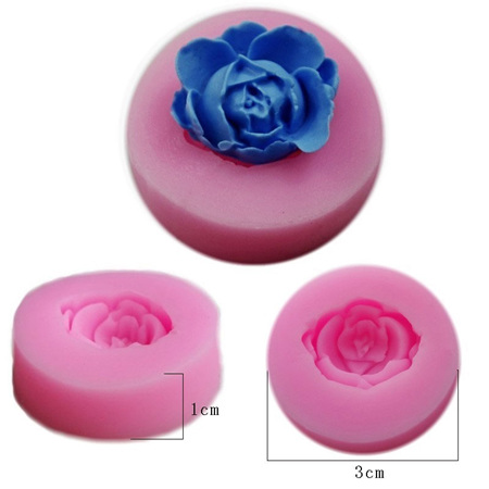 Mini Rose Silicone Mould (flat)
