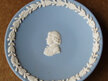 Miniature blue jasper ware plate