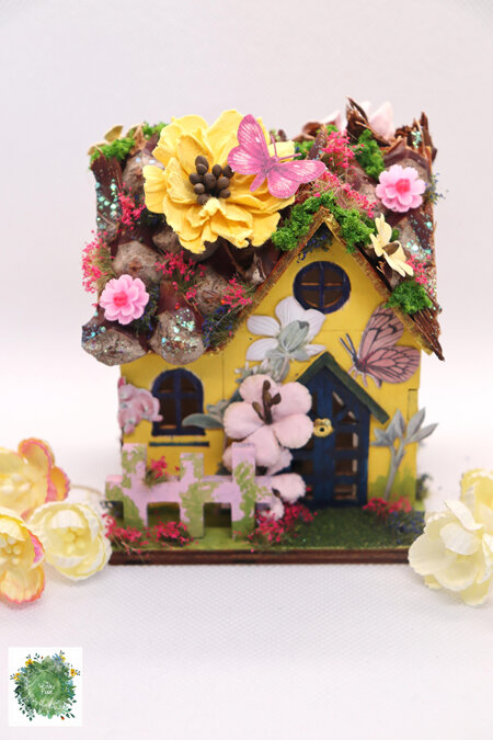 Miniature Faery House - Yellow