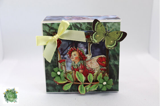 Miniature Shadow Box, Altered Box, Fairy, Fairy Art, Fairy box, The Wonky Pixie